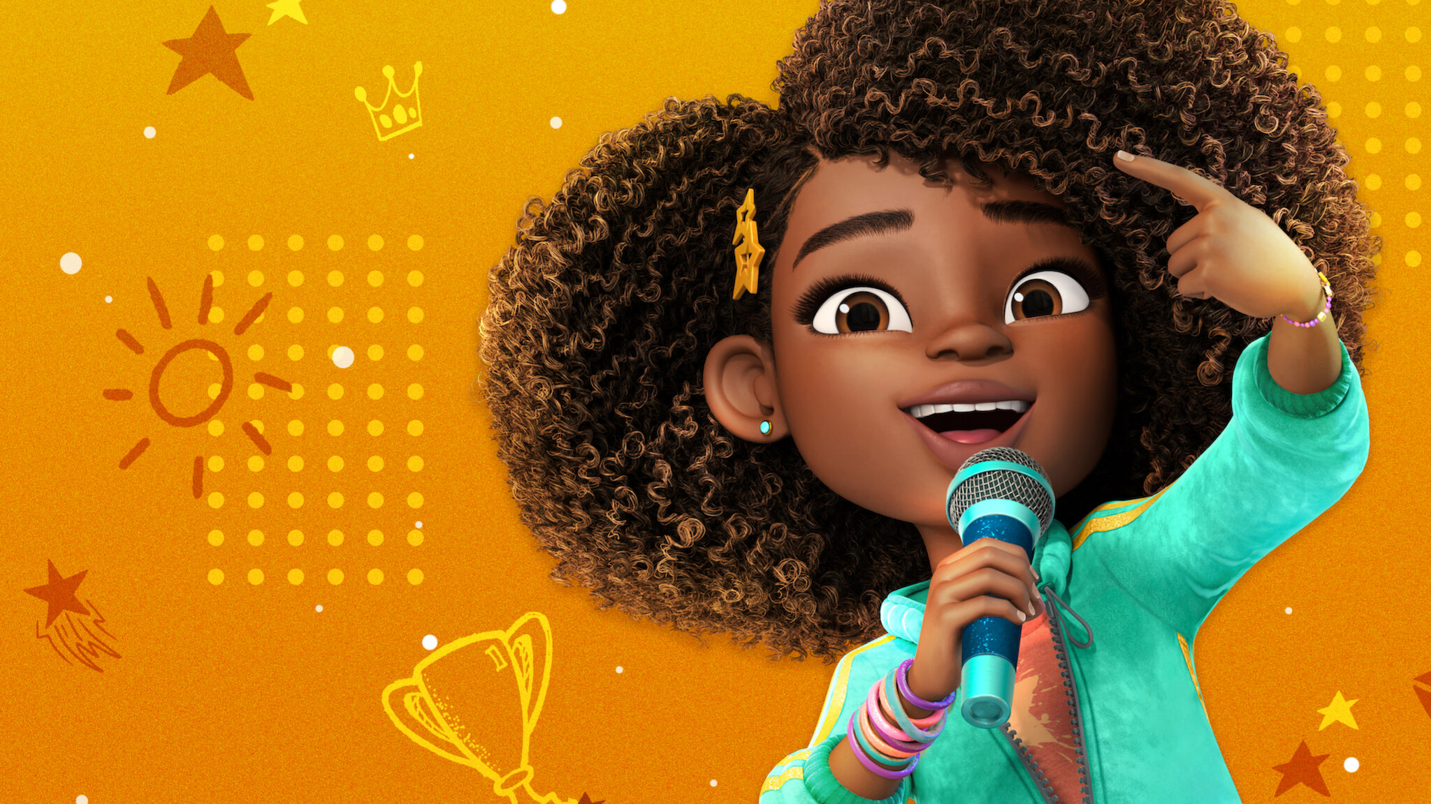 ?Karma’s World Sing & Rhyme Microphone (7.7ーin) with Lights & Sounds, Toys Karma\u0027s World Sing \u0026 Rhyme Microphone (7.7-in) with Lights