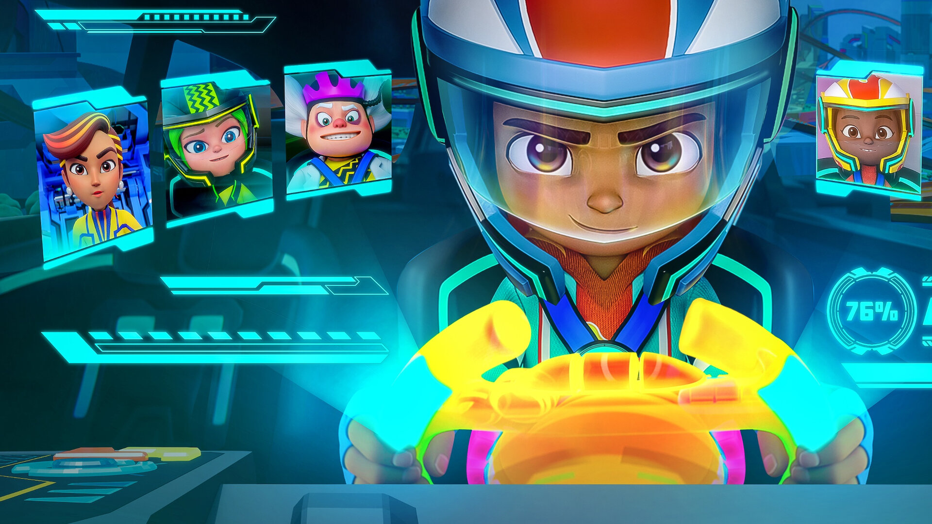 Pack Hot Wheels Netflix Let's Race 10 Macchinine - Include Velociracer E Rodger Dodger