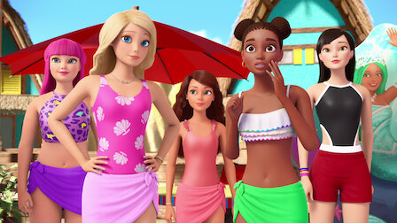 Barbie y sus amigas en la fashion playa